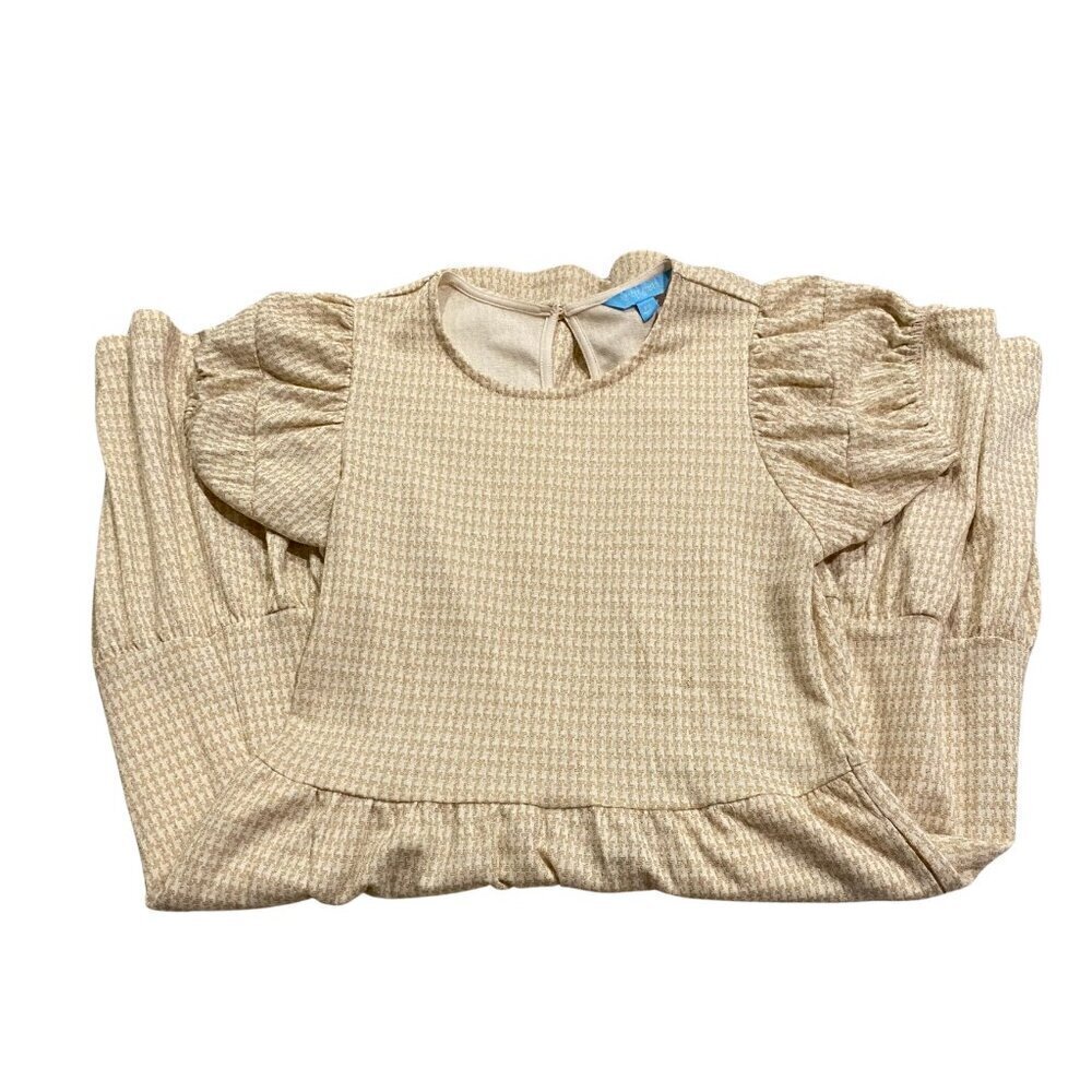 Draper James RSVP Gold & Ivory Sparkly Dress - Size XS - Like New! - Picture 2 of 2